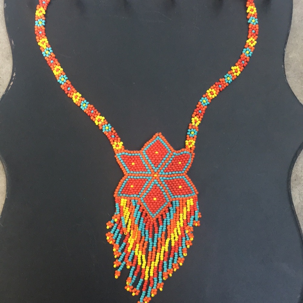 Pop of Color Boho Beaded Necklace